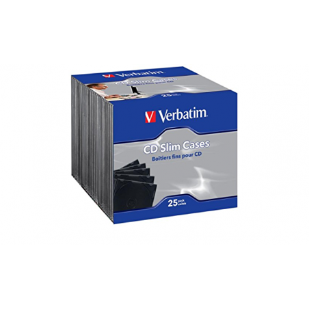 Verbatim - Boîtier de rangement extra-plat pour DVD (pack de 25)