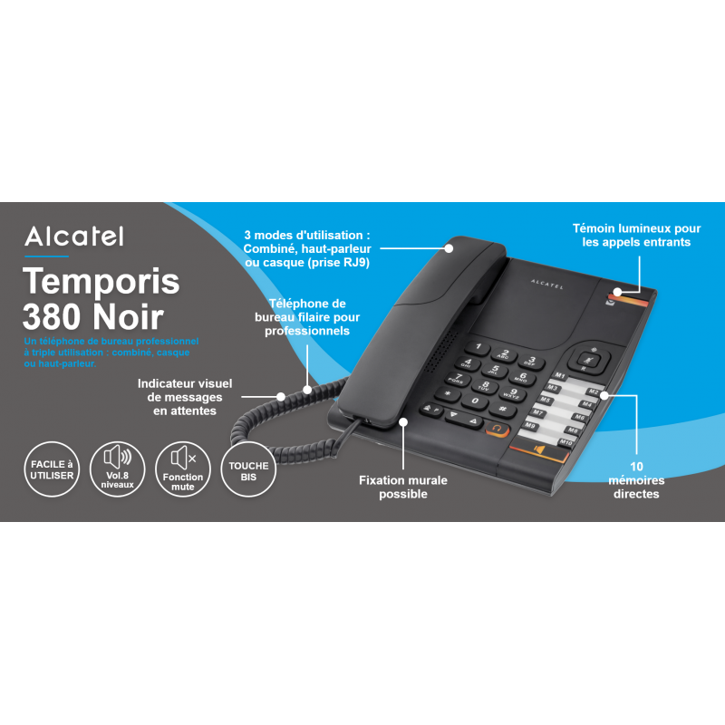 Alcatel Temporis 380 Nero - Il più economico al mondo