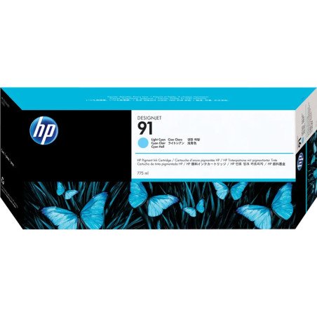 Cartucho HP 91 cian claro 775ml C9470A – original