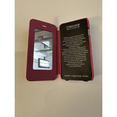 MAGNIFIQUE ETUI RABAT ROSE AVEC MIROIR IPHONE 6 / 6S