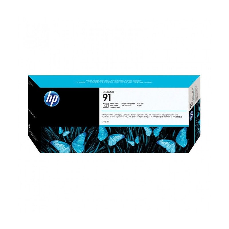 Cartouche d'encre HP 91 noir photo 775 ml (C9465A) – d'origine