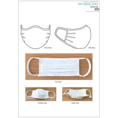 LOT DE 1000 MASQUES DE PROTECTION EN TISSU LAVABLES ET REUTILISABLES