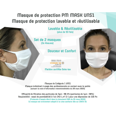 Lot de 1000 Masques de Protection Hantavirus Lavables et Réutilisables