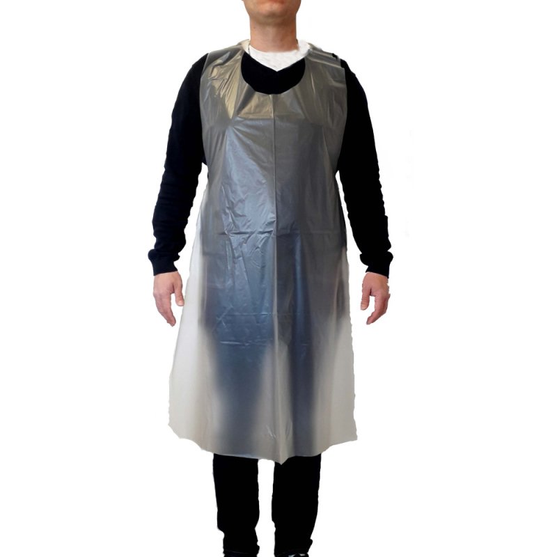 300 ärmellose Schutzkittel, LDPE, 130 x 70 cm, 30 µm