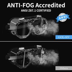 ANSI Z87.1 Safety Glasses - EN-166 Mask - Eye Protection