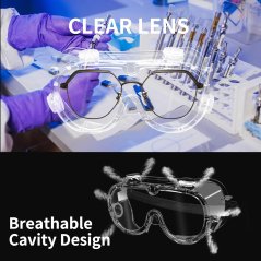 ANSI Z87.1 Safety Glasses - EN-166 Mask - Eye Protection