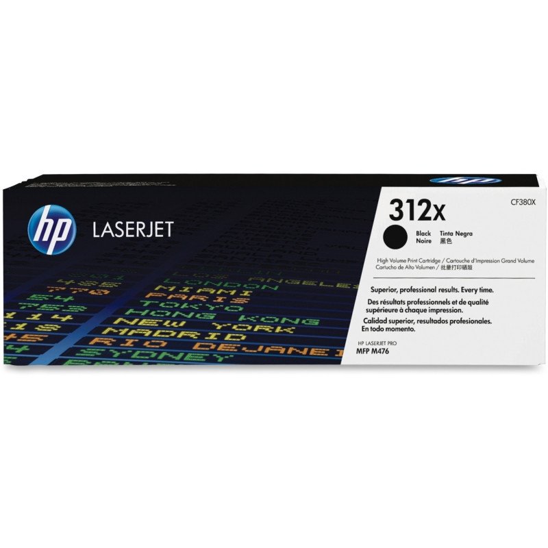 Toner HP 312X noir haute capacité d’origine LaserJet (CF380X) Toner HP 312X noir haute capacité d’origine LaserJet (CF380X)